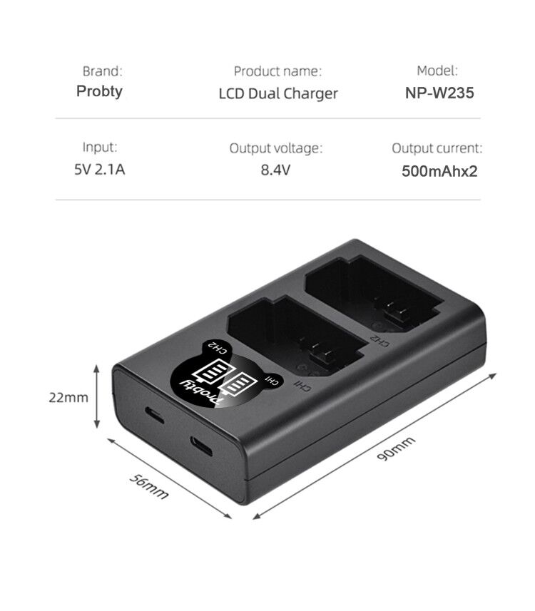 2200mAh NP-W235 NP W235 Batter - Drone Battery recensie en prijs